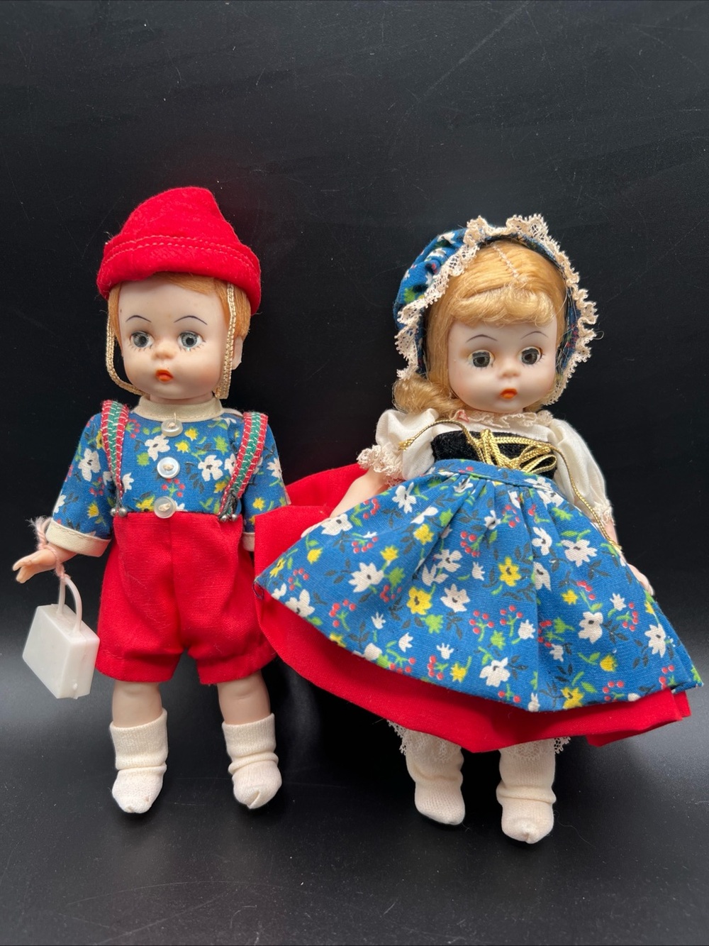 Vtg Madame Alexander Storyland Dolls "Hansel & Gretel" #453 & 454
